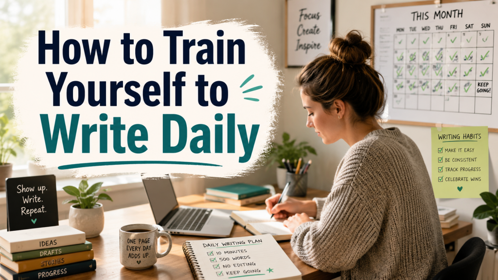 1 How to Train Yourself to Write Daily 1 how to train yourself to write daily
