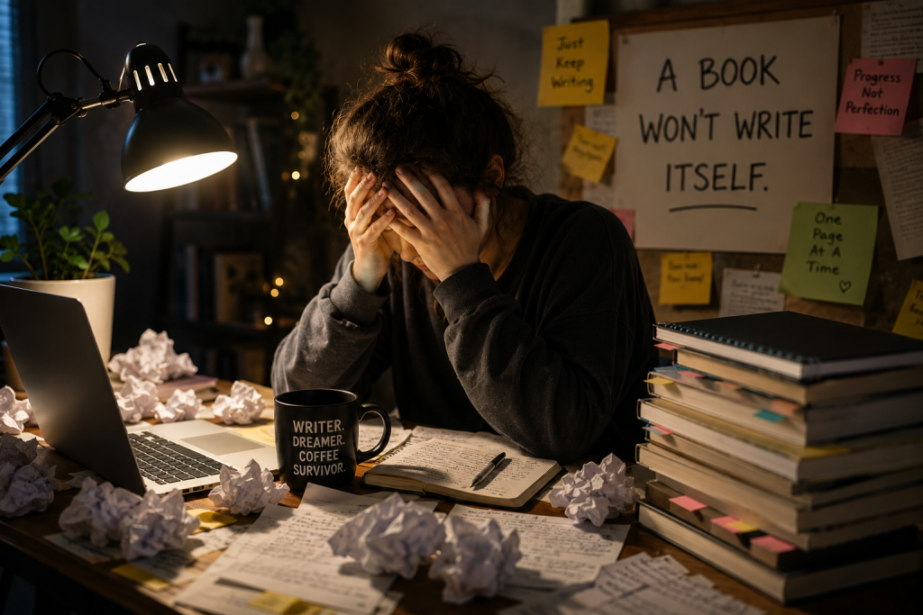 1 a book wonmt write itself Finish Writing