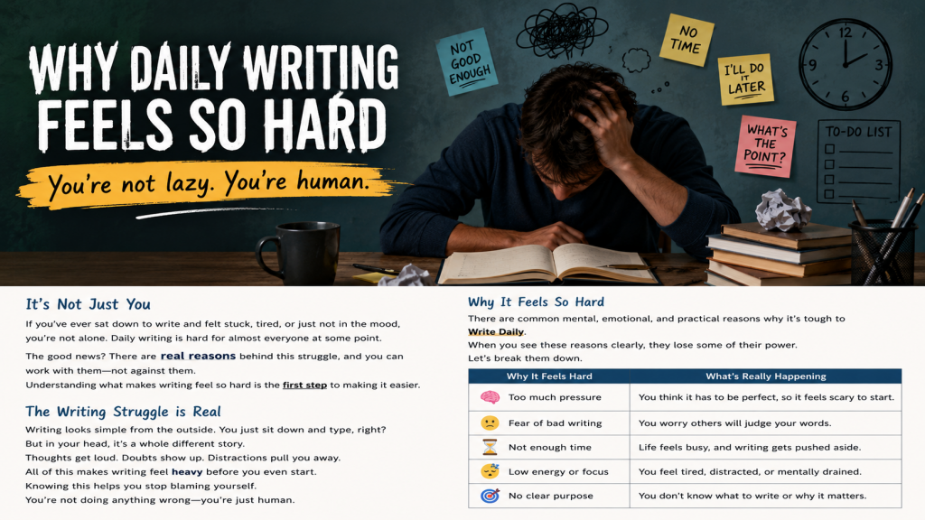 2 Why Daily Writing Feels So Hard 2 why daily writing feels so hard
