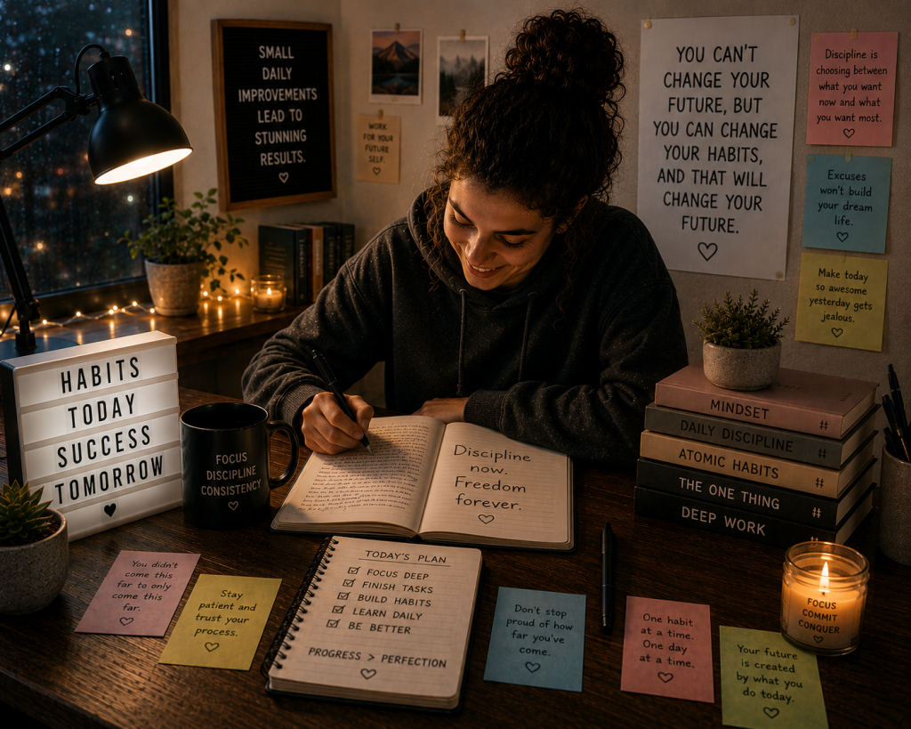 A cozy night of productivity and focus a cozy night of productivity and focus