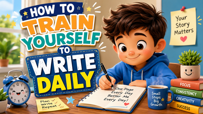 how to train yourself to write daily