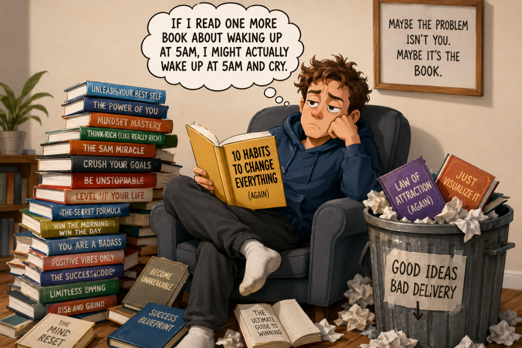 The Problem With Most Self Help Books self-help books