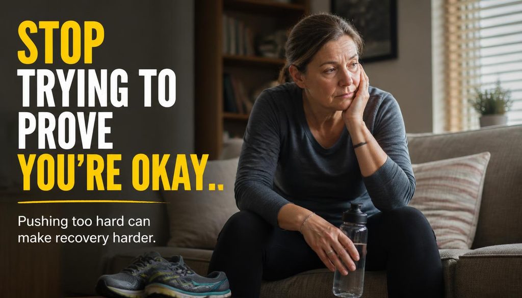 STOP TRYING TO PROVE YOU'RE OKAY After a Health Scare
